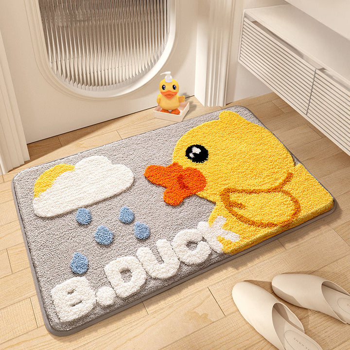 Cartoon Duck-Themed Bath Mat Kalsten