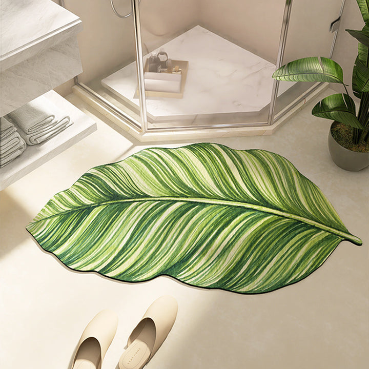 Leaf-Shaped Non-Slip Bath Mat