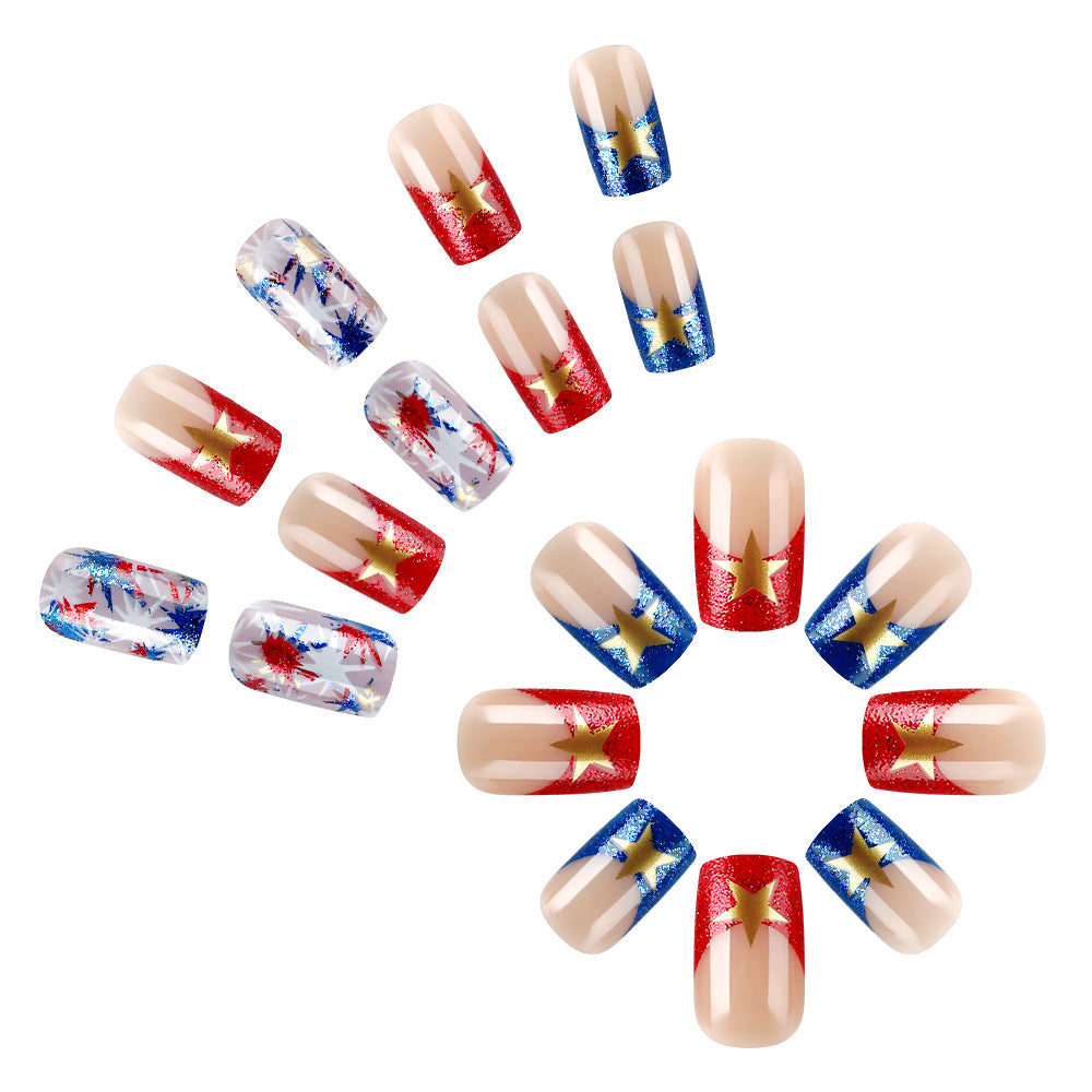Themed Star-Studded Gel Nail Art Set Kalsten