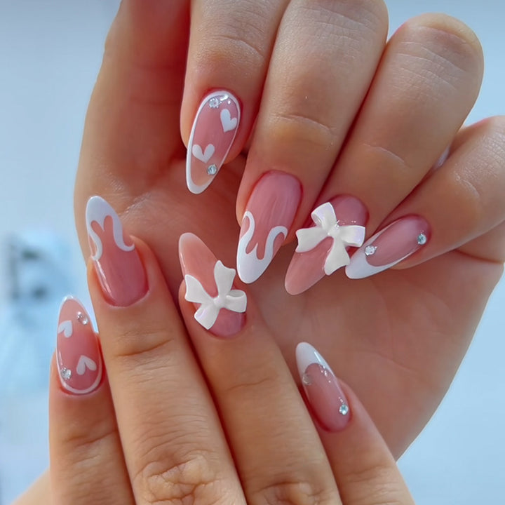Heart-Inspired 3D Nail Art Design Kalsten