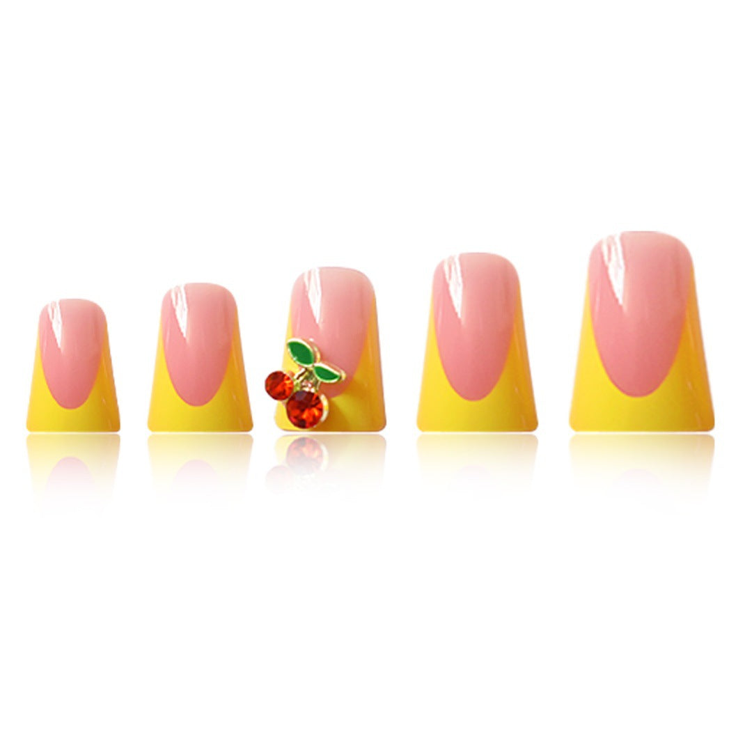 Premium Artistic Floral Press-On Nail Extensions Kalsten