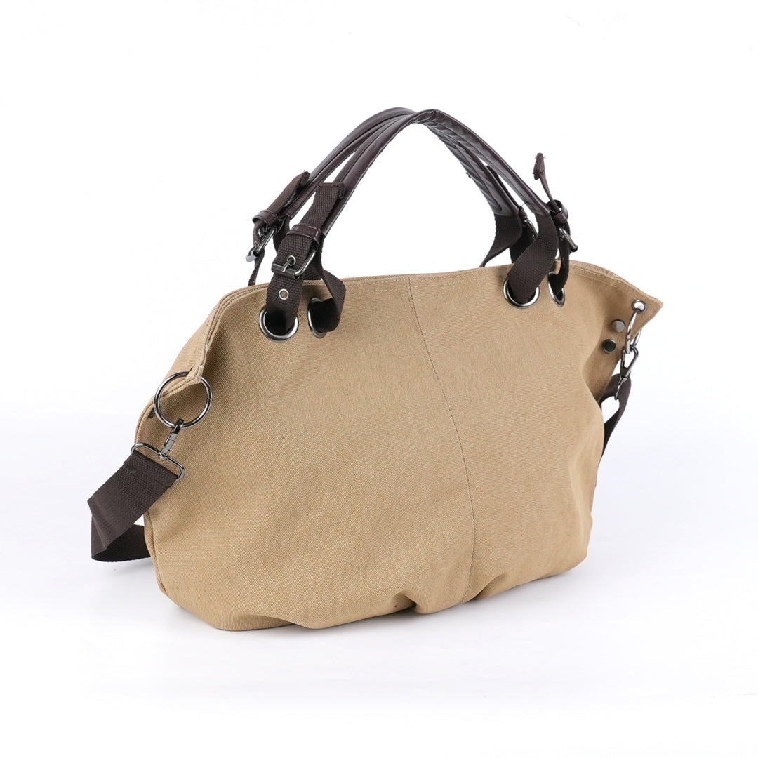 Stylish Multi-Pocket Canvas Handbag Kalsten