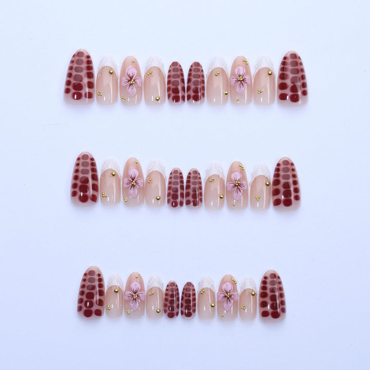 Floral Art Press-On Nail Set Kalsten