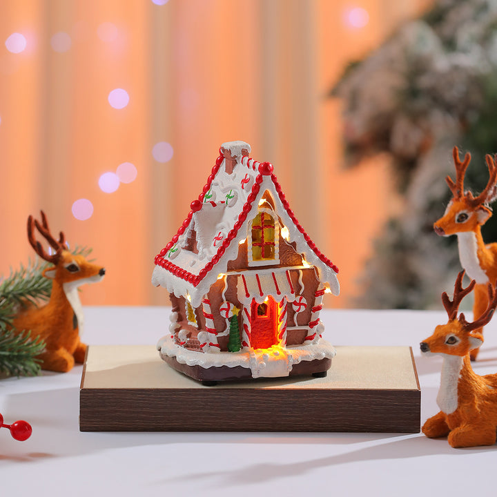LED Light-Up Gingerbread House Decoration Kalsten