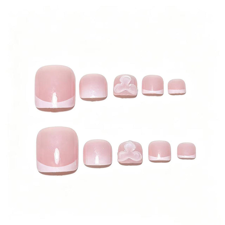 Decorative Press-On Nail Art Tips with Bow Design Kalsten