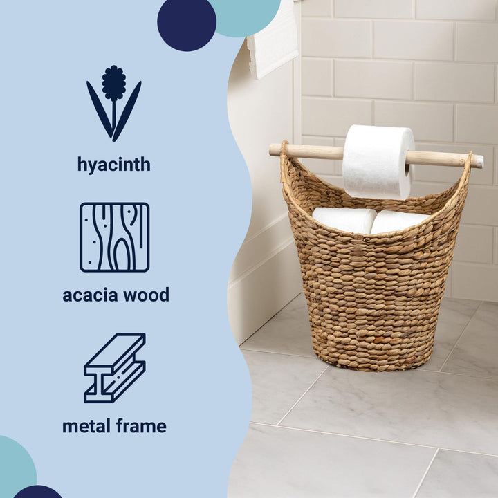 Woven Bathroom Storage Basket Kalsten