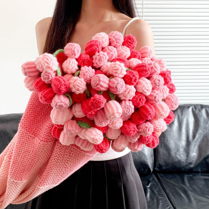 Handmade Bouquet of Crocheted Flowers Kalsten