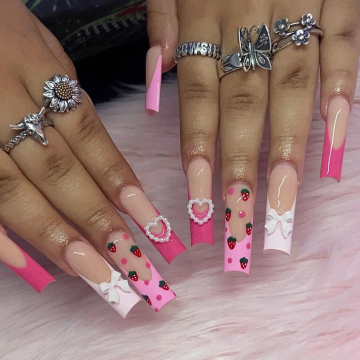 Creative Strawberry Nail Art Extensions Kalsten