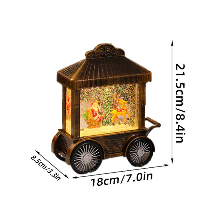 Decorative light lantern with snow globe Kalsten