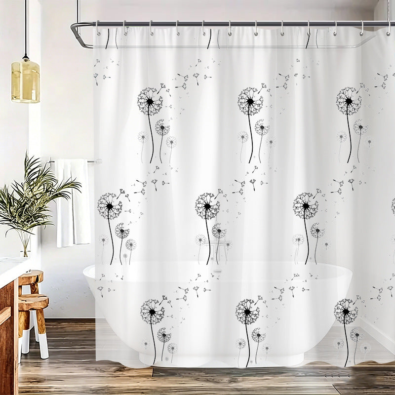 Dandelion Print Shower Curtain Kalsten