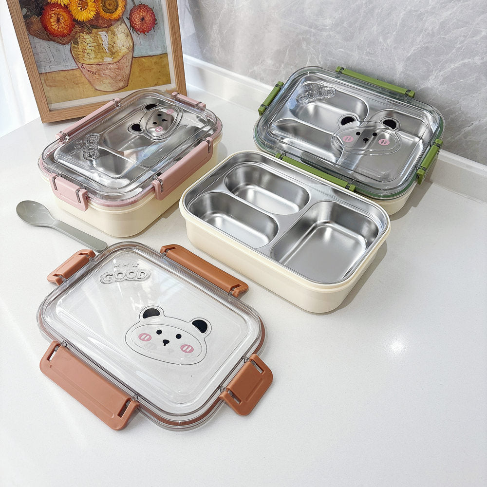 Fun-Shaped Multi-Section Stainless Steel Lunch Box