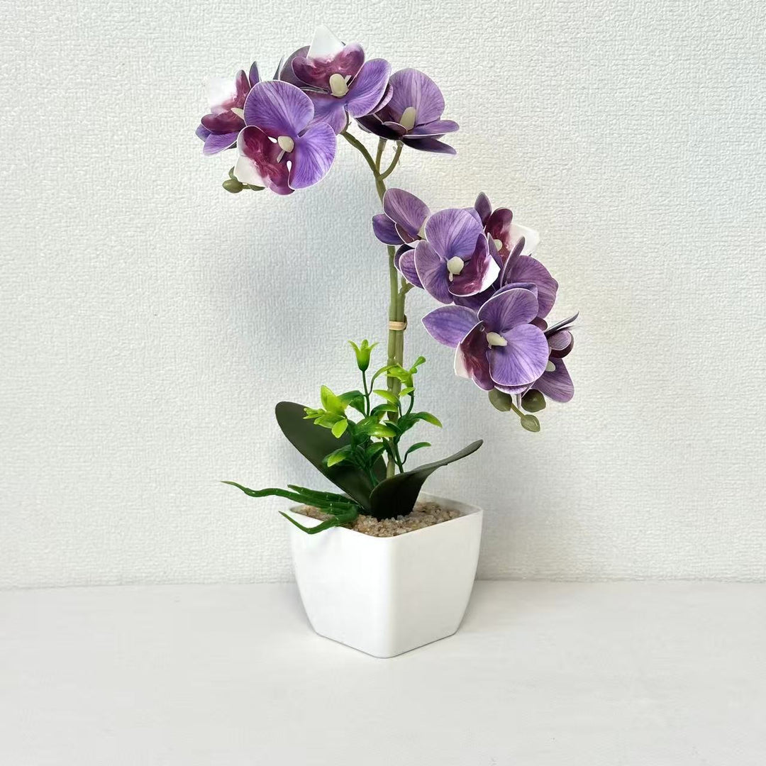 Artificial Orchid Arrangement for Home Decor Display