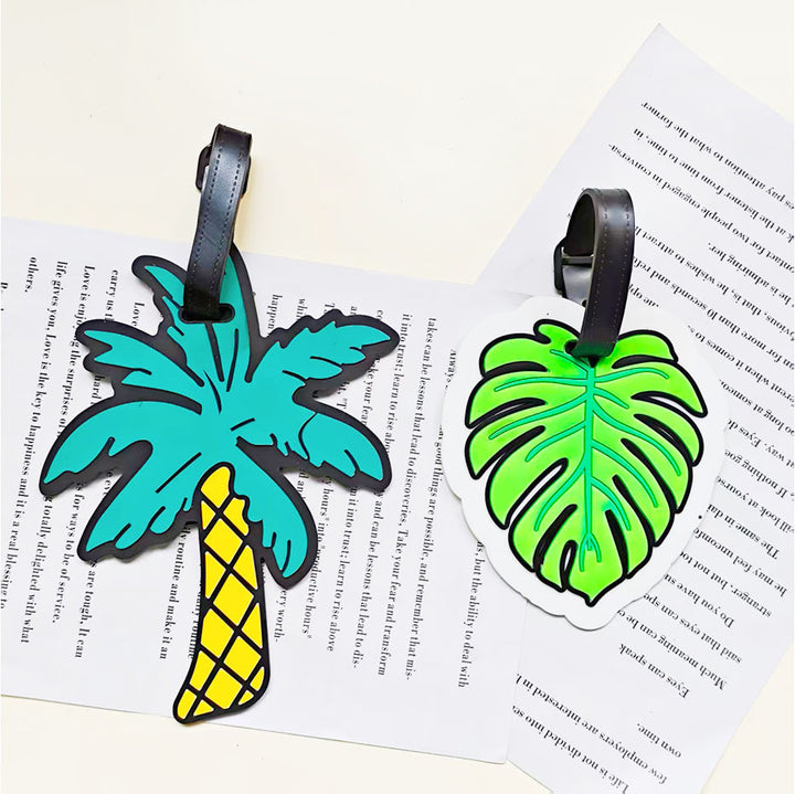 Unisex Tropical Leaf-Shaped Luggage Tag Kalsten