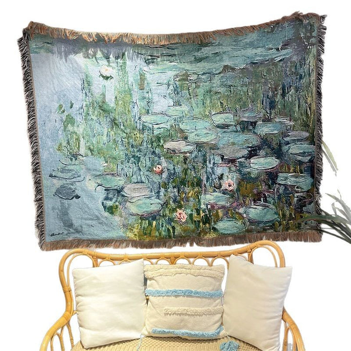 Decorative Watercolor Tapestry Blanket