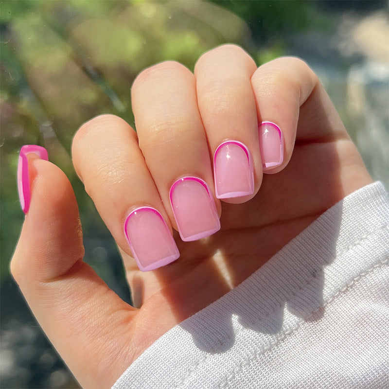 Elegant Nail Art with Modern French Tip Design Kalsten