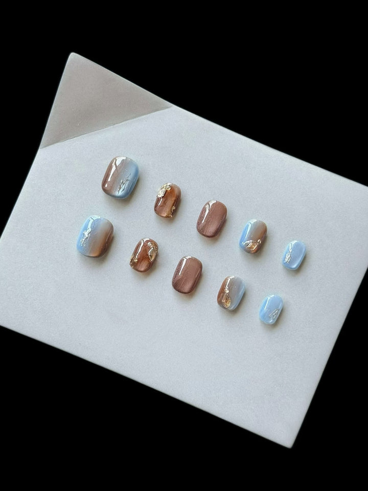 Artistic Ombre Gel Press-On Nail Set