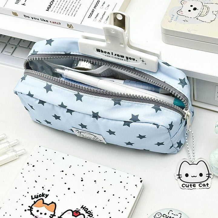 Star Patterned Pencil Case