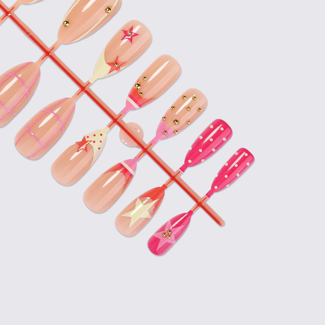 Decorative Themed Press-On Nail Art Set kalsten
