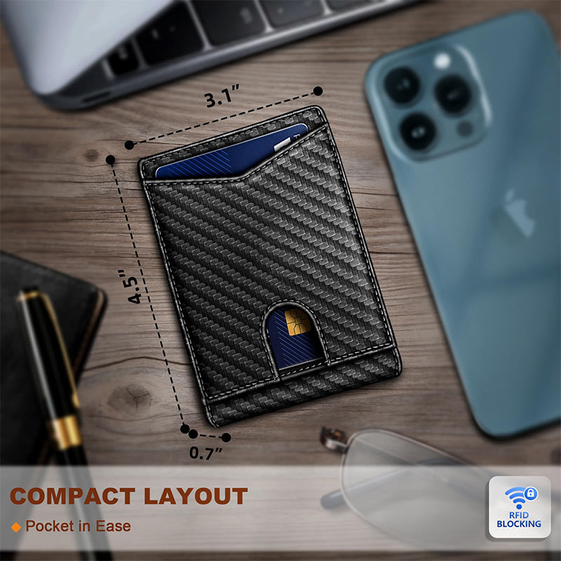 RFID-Blocking Leather Cardholder Wallet Kalsten
