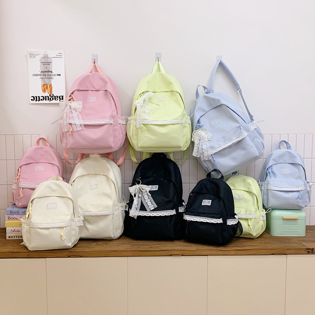 Elegant Lace-Trimmed Daily Backpack Kalsten