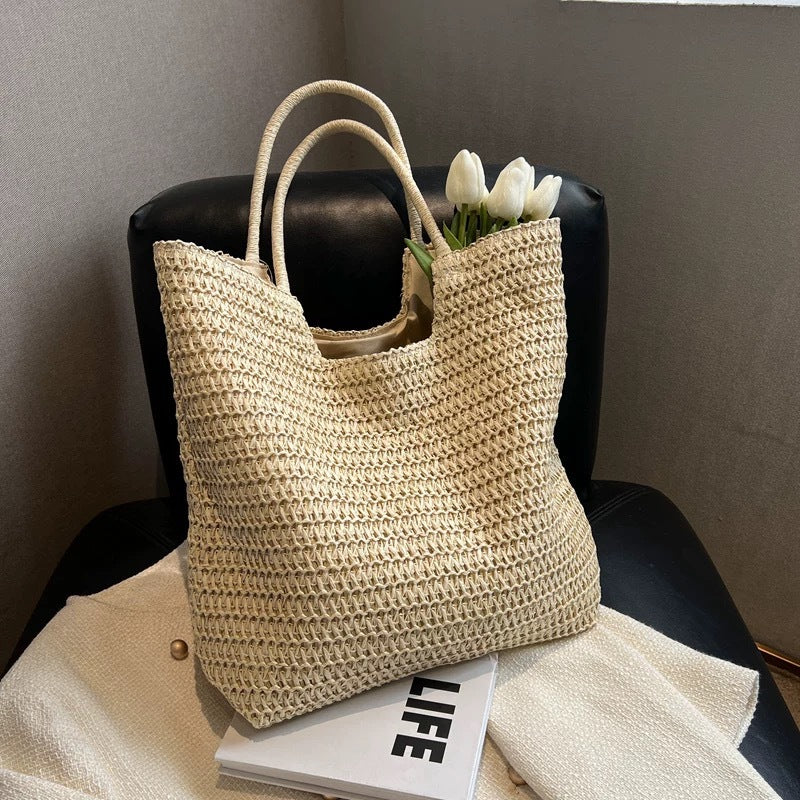 Handwoven tote bag with structured weaving Kalsten