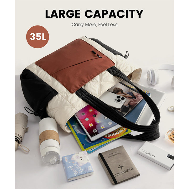 Elegant shopping bag with practical multiple compartments Kalsten