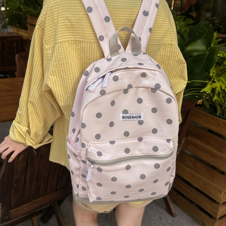 Casual Dot-Printed Backpack Kalsten