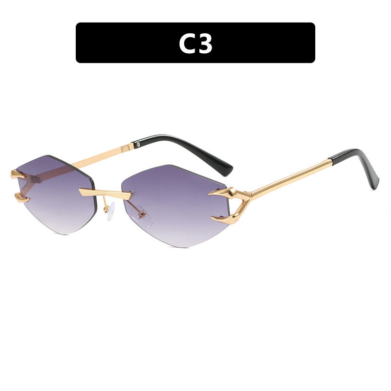 Women's geometric designer sunglasses with outstanding metal frame Kalsten