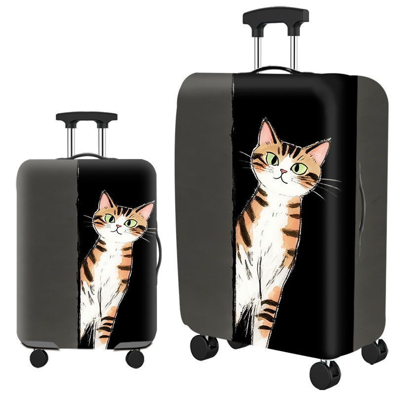 Tropical Leaf Print Hard Shell Luggage Kalsten