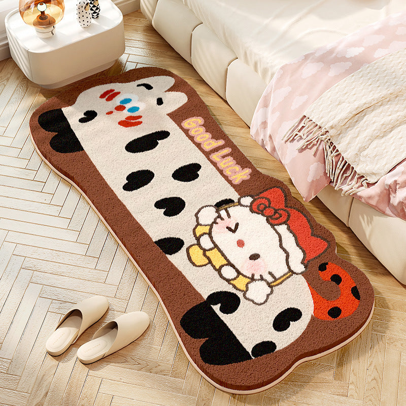 Playful Cartoon Character Bath Rug