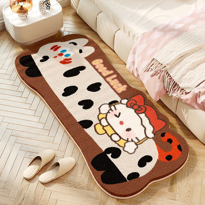 Playful Cartoon Character Bath Rug