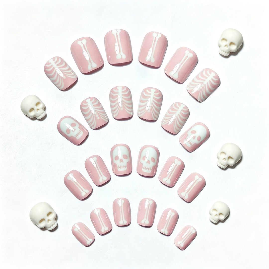 Creative artificial nails with bone motif Kalsten