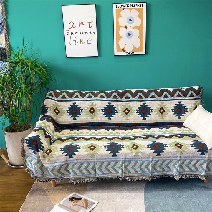 Artistic Woven Tapestry Throw
