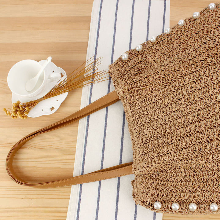 Expressive straw bag Kalsten
