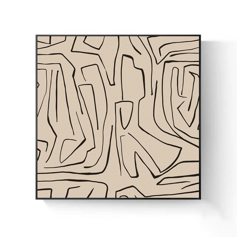 Abstract Brushstroke Canvas Wall Art
