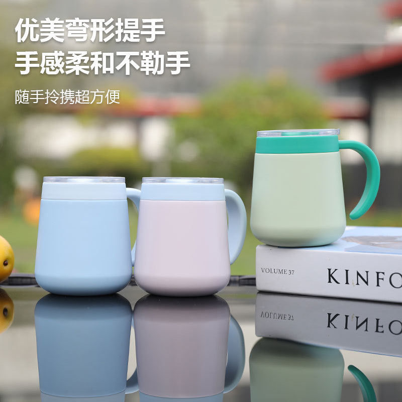 Ladies insulated mug with non-slip grip and leak-proof lid Kalsten
