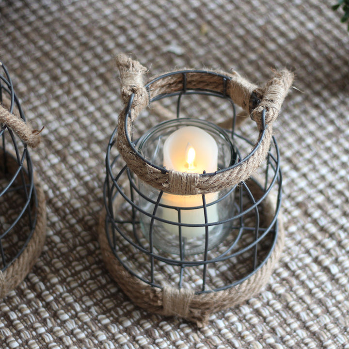 Decorative lantern made of metal and glass Kalsten