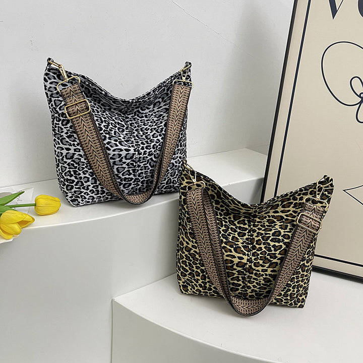 Chic Animal Print Hobo Bag