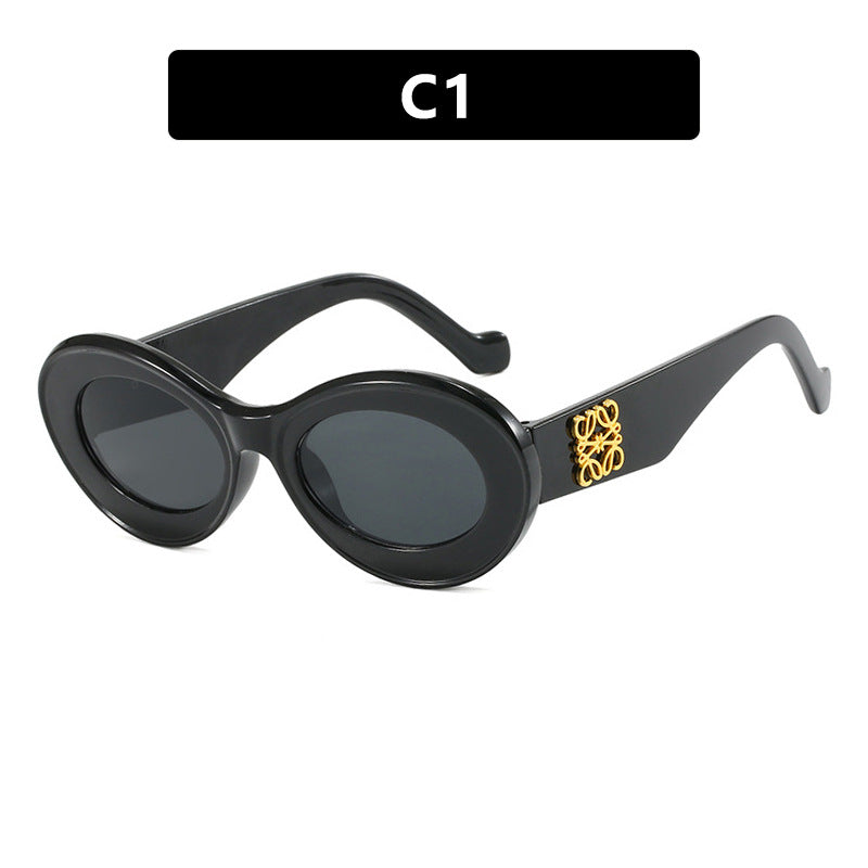Ladies elegant curved sunglasses Kalsten
