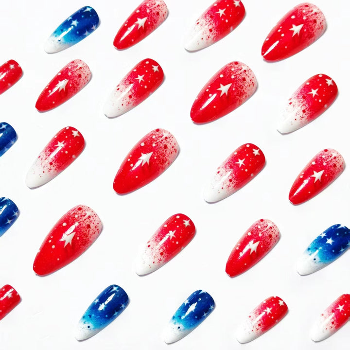 Artificial nails in creative star design Kalsten