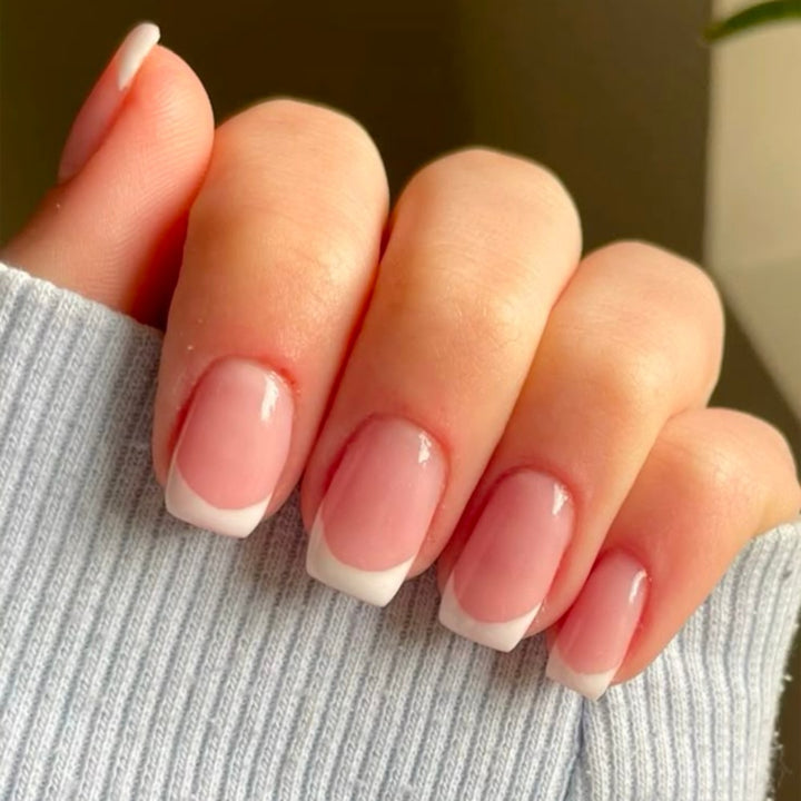 French Tip Gel Nail Enhancements
