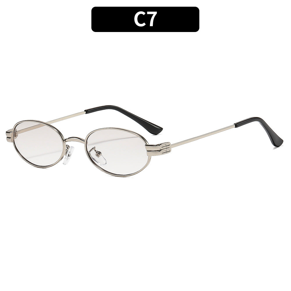 Elegant Oval Frame Sunglasses  1787664226