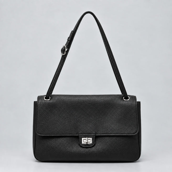 Elegant Leather Shoulder Handbag