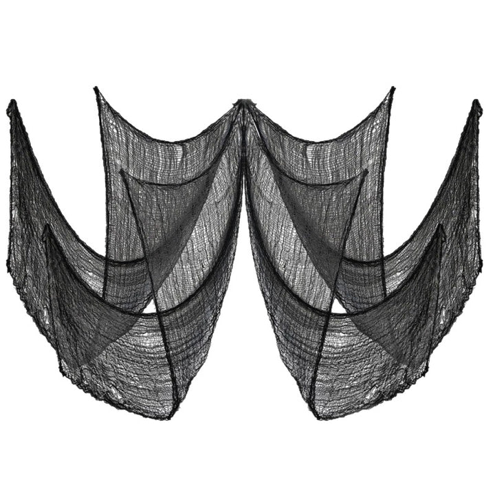 Large-format muslin shawl made of fine cotton gauze
