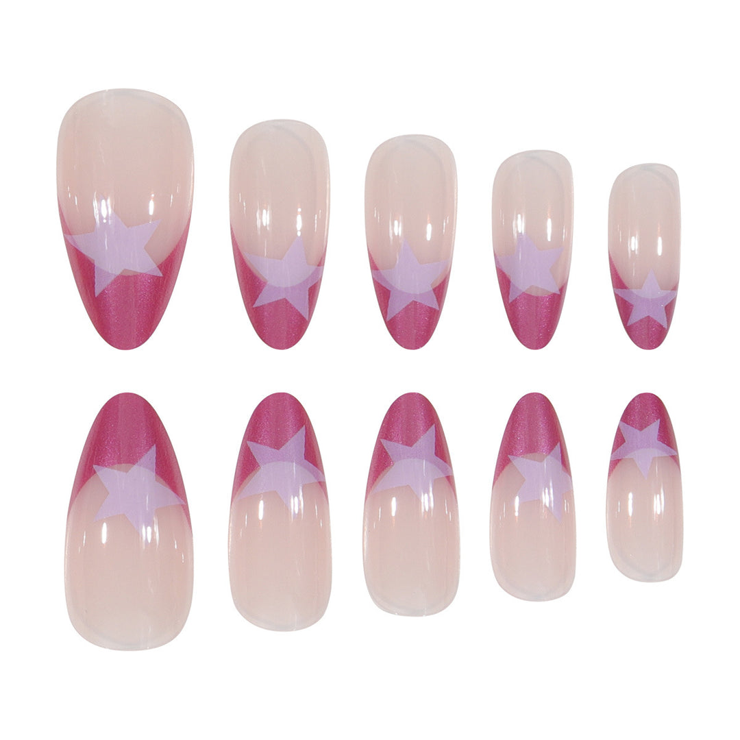 Star-Detail Stiletto Press-On Nails Kalsten