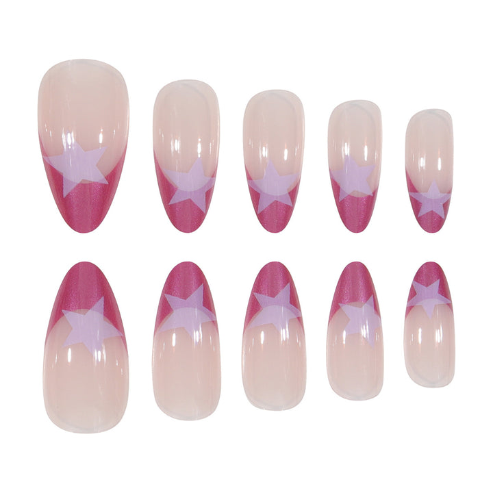 Star-Detail Stiletto Press-On Nails Kalsten