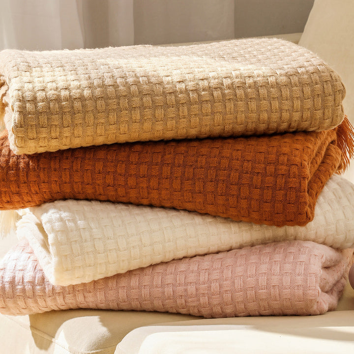 Textured Luxury Throw Blanket Kalsten