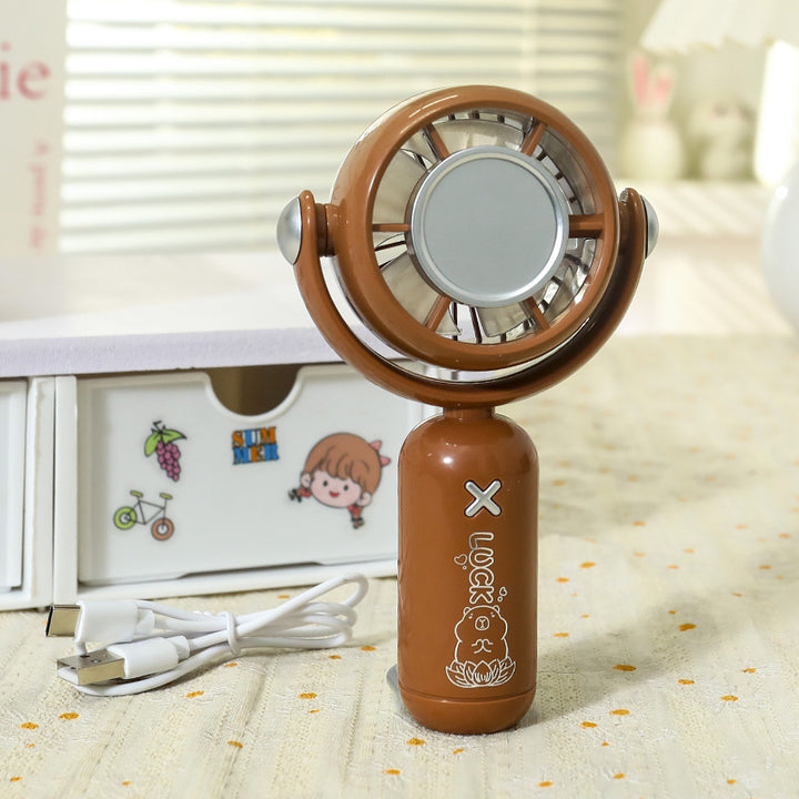 Women's Portable Hand Fan with Cute Animal Design Kalsten