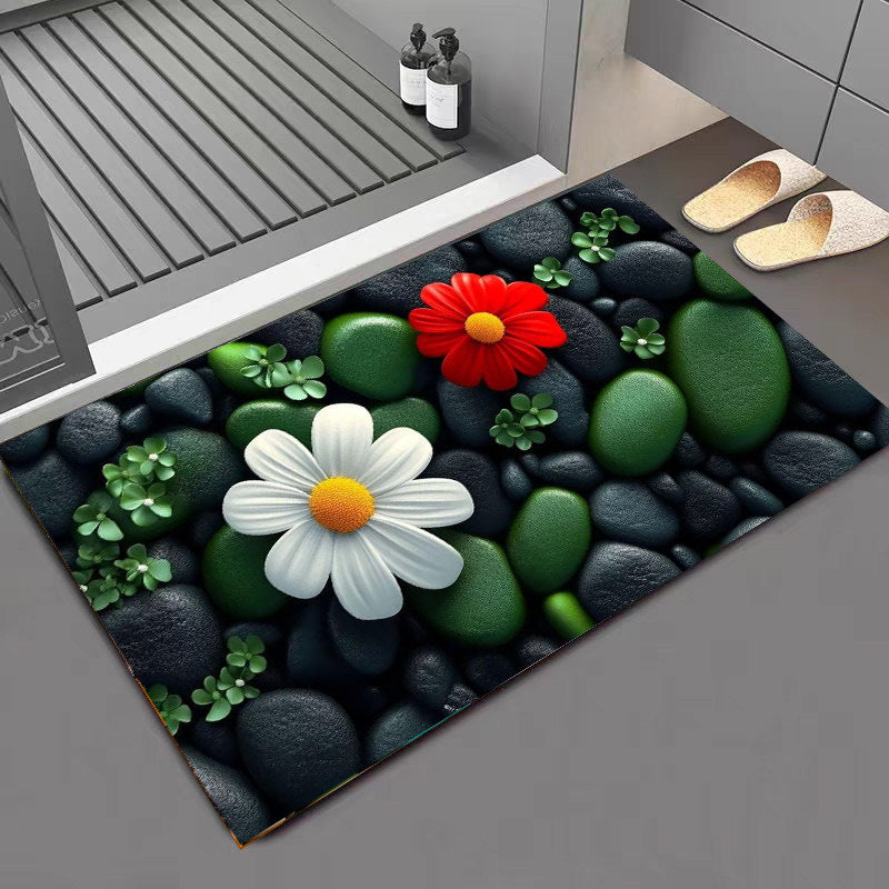 Stone-Inspired Decorative Area Mat