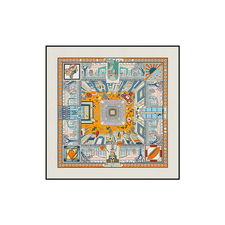 Elegant Floral Silk Scarf